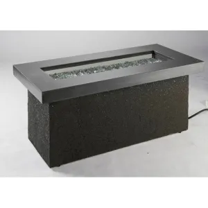 Outdoor Great Room Key Largo Fire Pit with Midnight Mist Top and Grey Base Multibox Kit