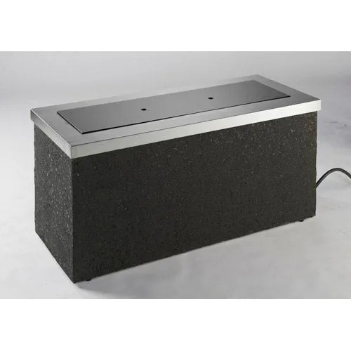 Outdoor Great Room Key Largo Fire Pit with Stainless Steel Top and Grey Base Multibox Kit