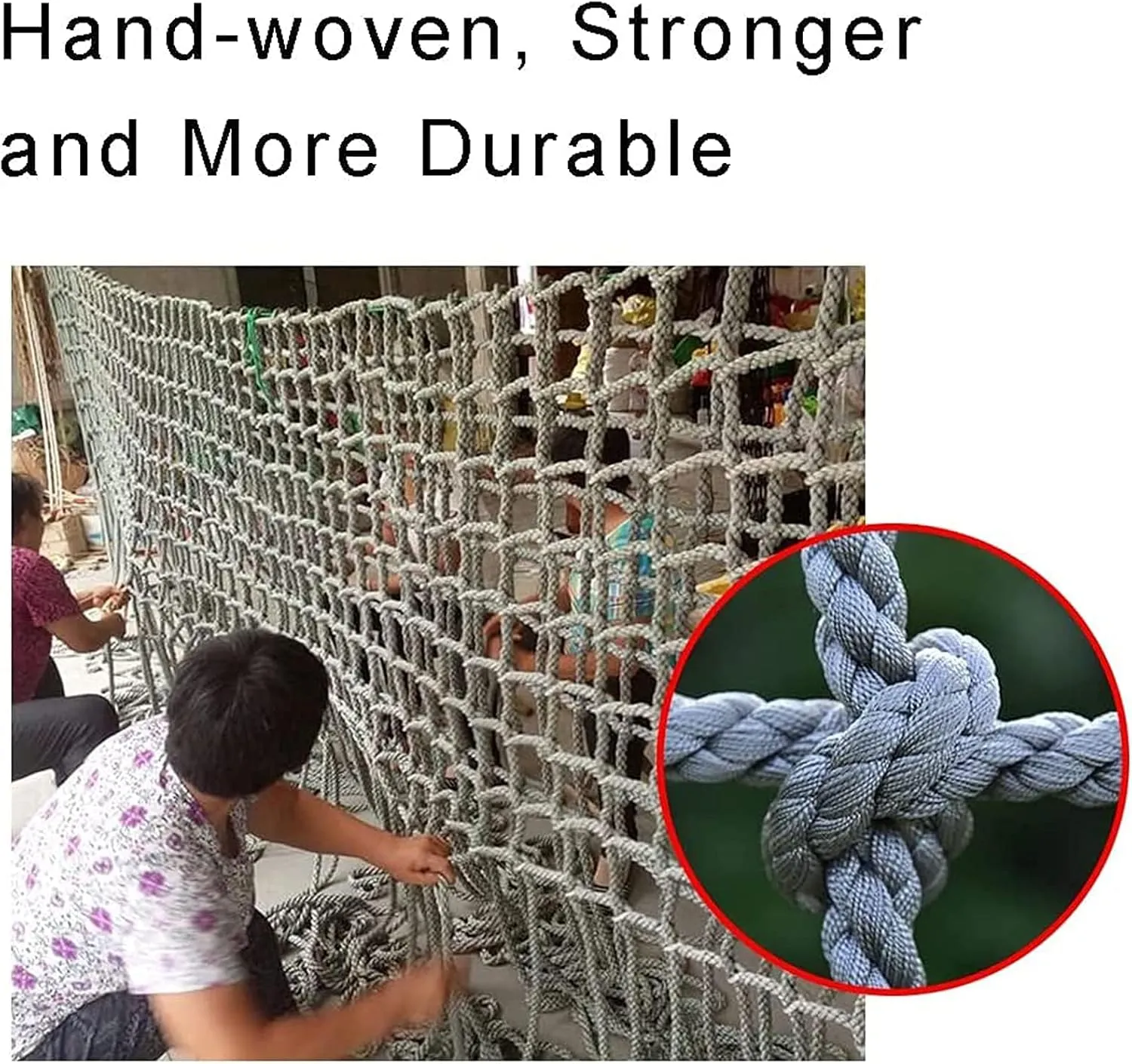 Outdoor Indoor Climbing Net, Safety Nets Hemp Rope Net Cargo Rope, Playground Climbing Net, Cargo Trailer Netting Indoor Decoration(Size:3 * 4m(10 * 13ft))