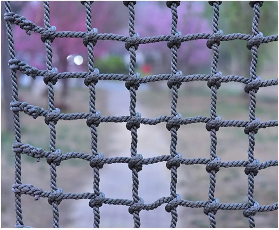 Outdoor Indoor Physical Training Climbing Netting Protection Safety Net Swing Set Climbing Ladder Truck Trailer Heavy Duty Netting Balcony Net Dia 10mm (Size : 1X1m/3.3X3.3ft)