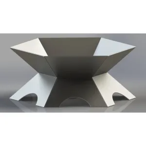 Outdoor Space Hexagon Fire Pit DXF for CNC | Plain Design