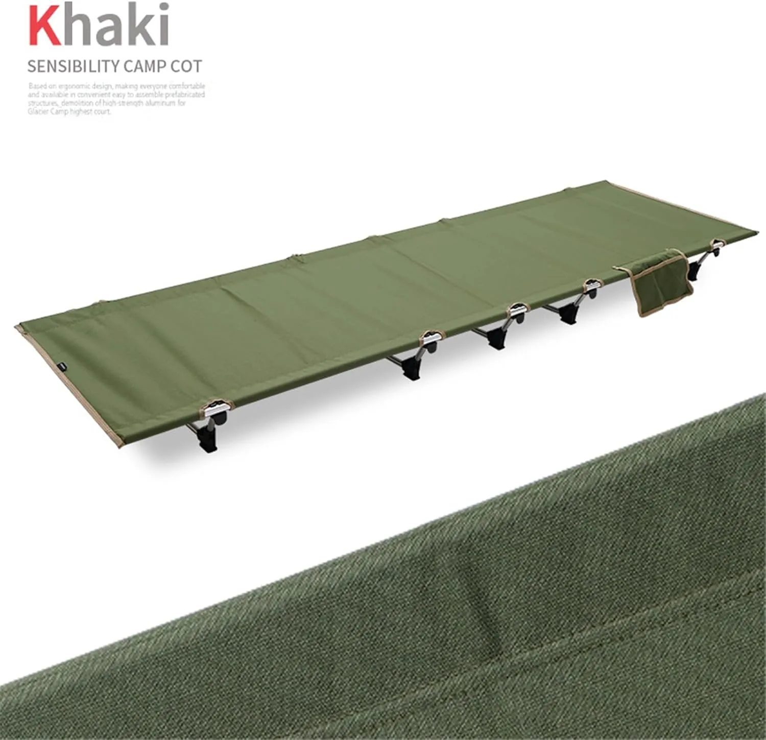 Outdoor Travel Folding Bed Camping Cot Portable Folding Bed Light Weight Tent Bed for Beach Travel Tent Sleep