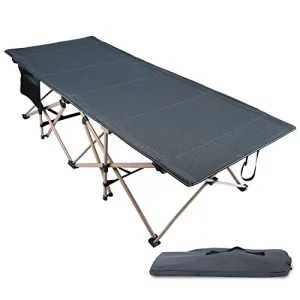 Oversized Camping Cots for Adults 500lbs, 3.5'' Extra Wide Tall Sleeping Cots Heavy Duty