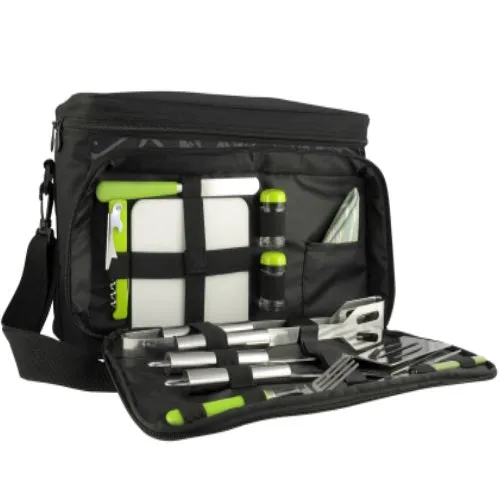 Oxford Large Cooler Bag with BBQ Set