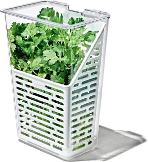OXO Good Grips Produce Saver – Herb Keeper, 4.5 x 6.0 x 11.3 in, White