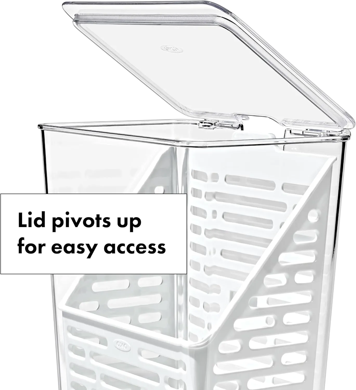 OXO Good Grips Produce Saver – Herb Keeper, 4.5 x 6.0 x 11.3 in, White