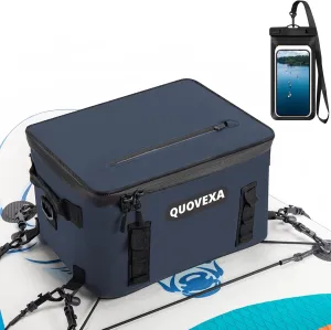 Paddle Board Cooler Bag, Sup Cooler, Coolers Deck Bag with 4 Pockets, Kayak Cooler Fits 30 Cans, Deck Coolers Bag for Paddleboard, Paddle Board Accessories with Phone Pouch