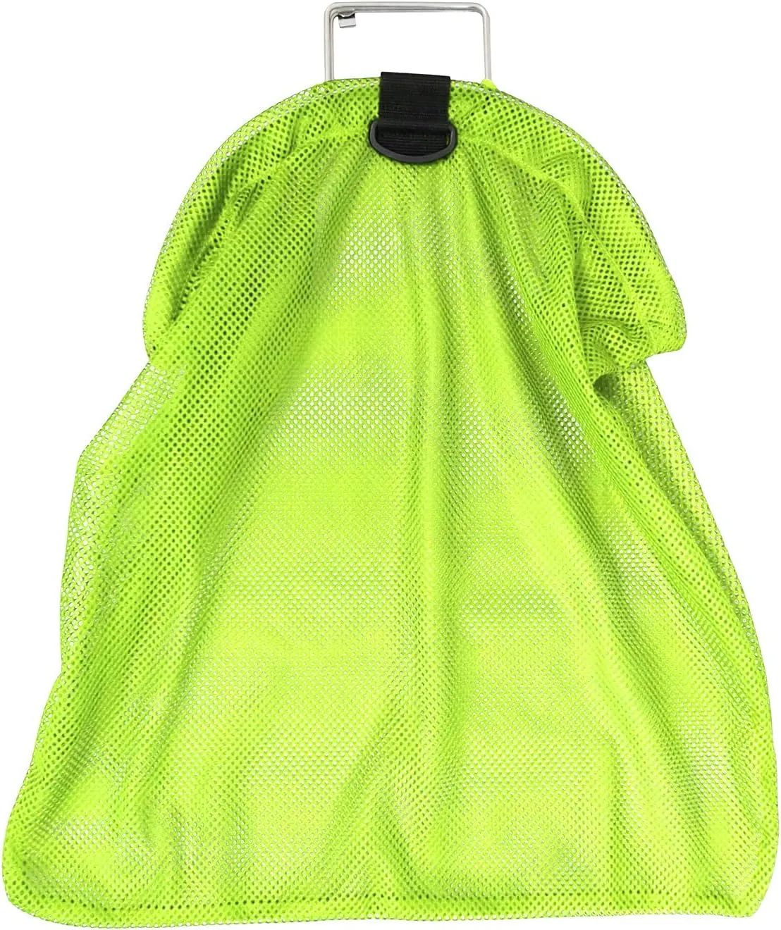 Palantic Spearfishing 5mm SS Wire Handle Neon Yellow Fish Bag Net Mesh, Large 26"