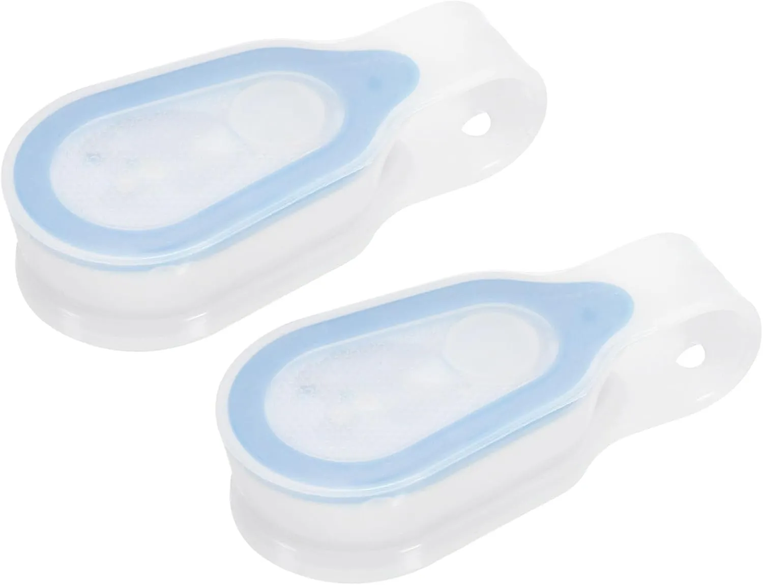 PATIKIL LED Flashlight, 2 Pack Silicone Night Shift Hands Free Clip-on Flashlights Night Safety Running Light for Running, Walking, Sports, Outdoor Emergency, Blue
