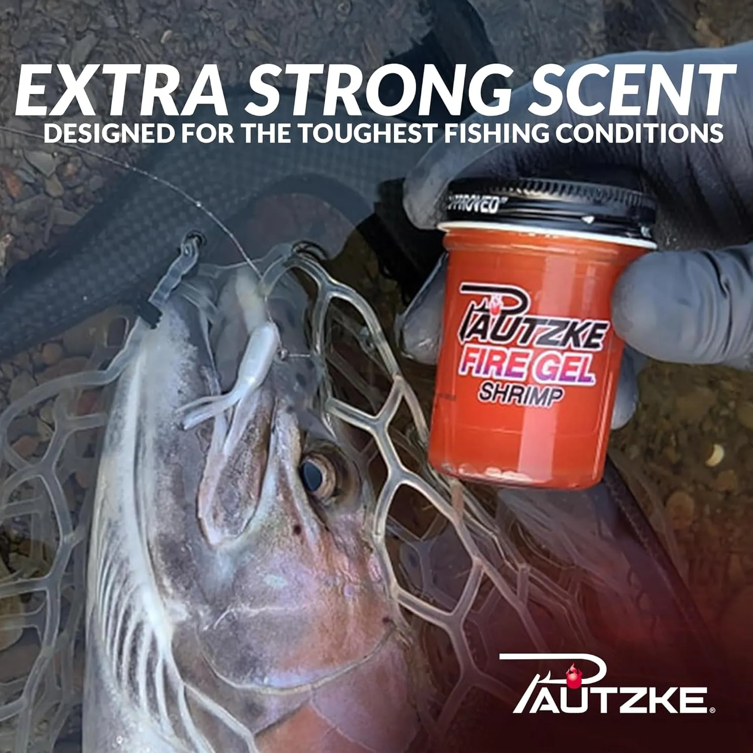 Pautzke Fire Gel Bait Scent Trout Fishing Attractant, Long-Lasting Fish Scent Gel, Freshwater Saltwater Compatible, Strong Scent Trail for Bass Crappie Catfish, Easy Apply Lure Enhancer, 1.75 Ounce