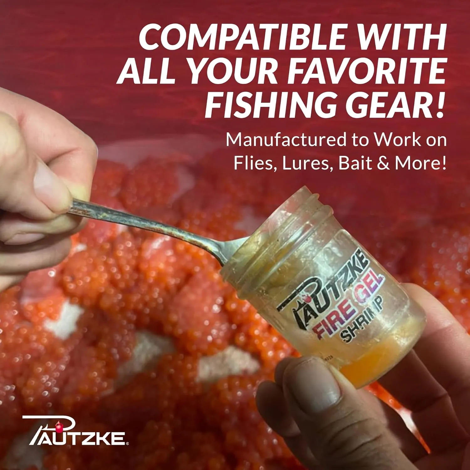 Pautzke Fire Gel Bait Scent Trout Fishing Attractant, Long-Lasting Fish Scent Gel, Freshwater Saltwater Compatible, Strong Scent Trail for Bass Crappie Catfish, Easy Apply Lure Enhancer, 1.75 Ounce