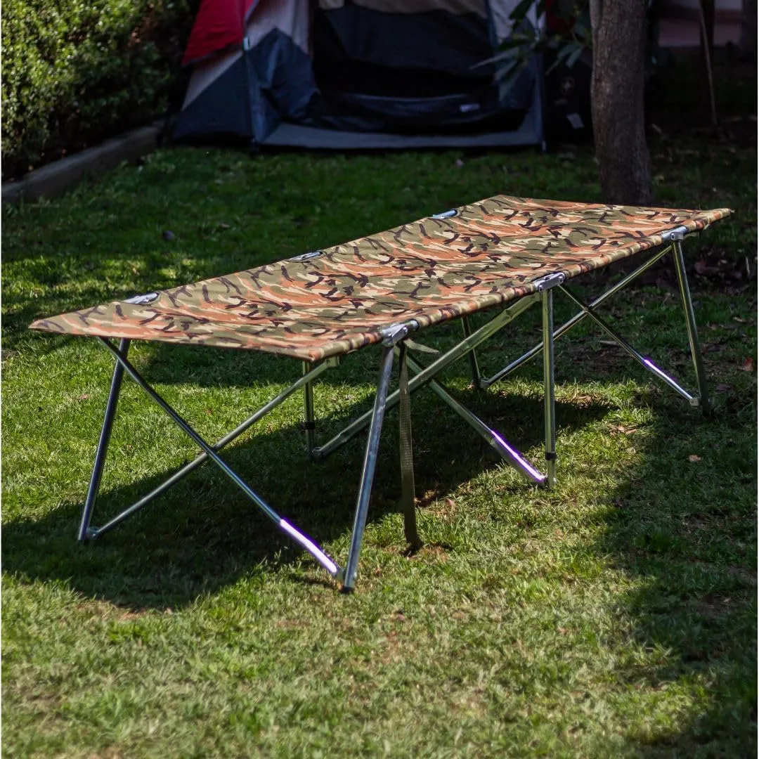 PEGASO KPB Portable Folding Camping Cot (Multicolor)