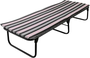 PEGASO Plastic Polyester Canvas Cot with Foam Rubber Mat 3 cm (Mod KSL-H)