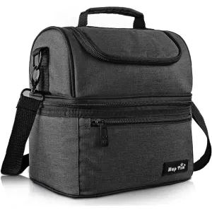 Pigwiggy Insulated Lunch Bag Dark Gray