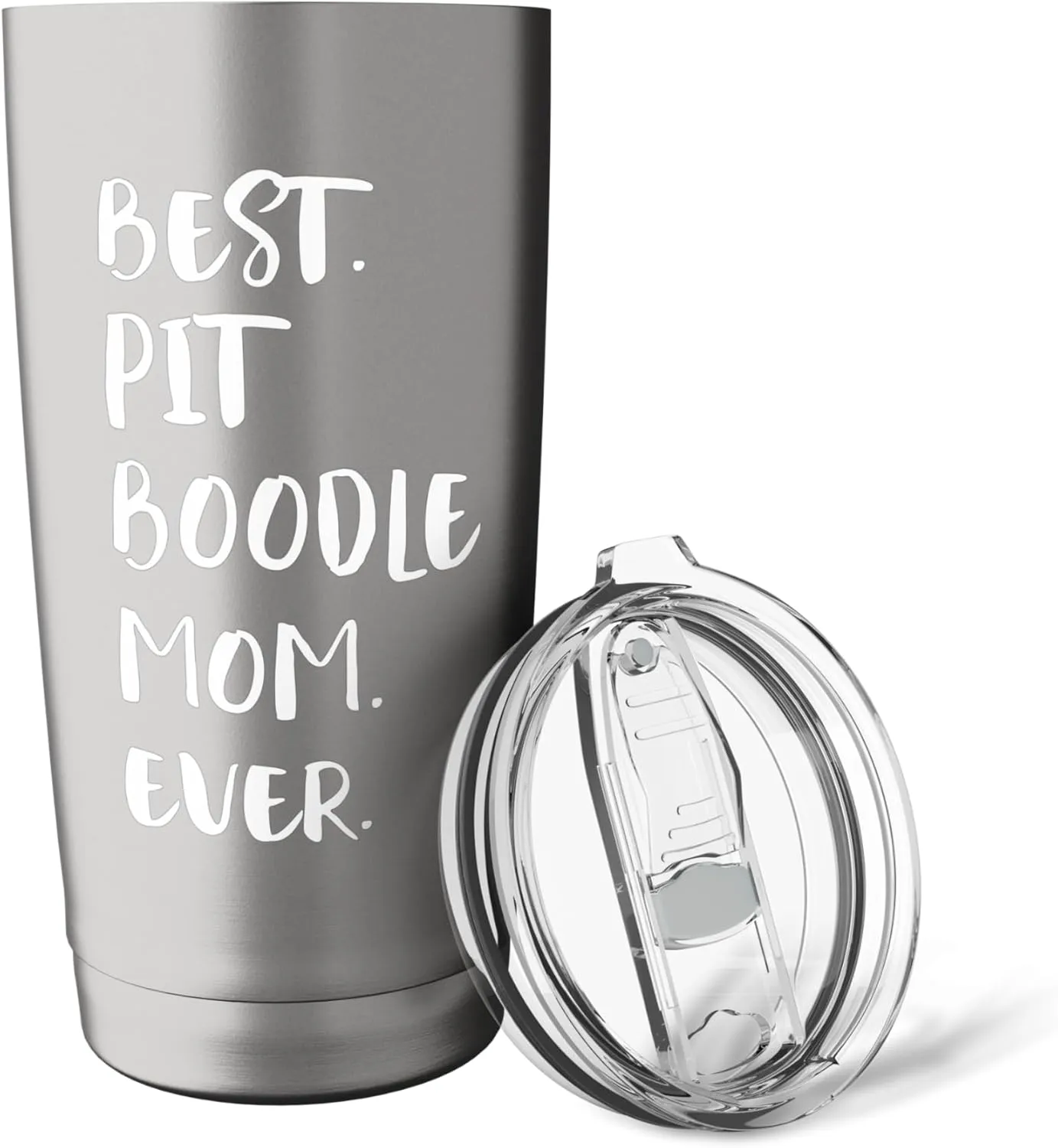 Pit Boodles Pitbull Poodle Best Pit Boodle Mom Ever Stainless Steel Insulated Tumbler