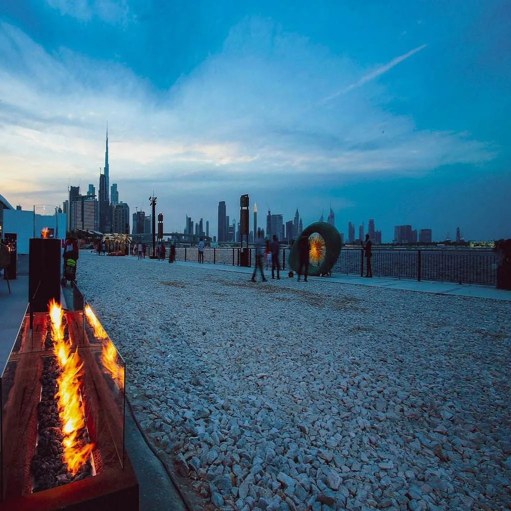 Planika Galio Corten Outdoor Gas Fire Pit Automatic