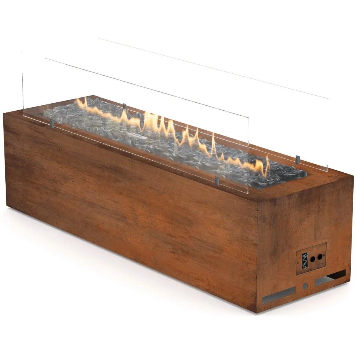 Planika Galio Corten Outdoor Gas Fire Pit Automatic