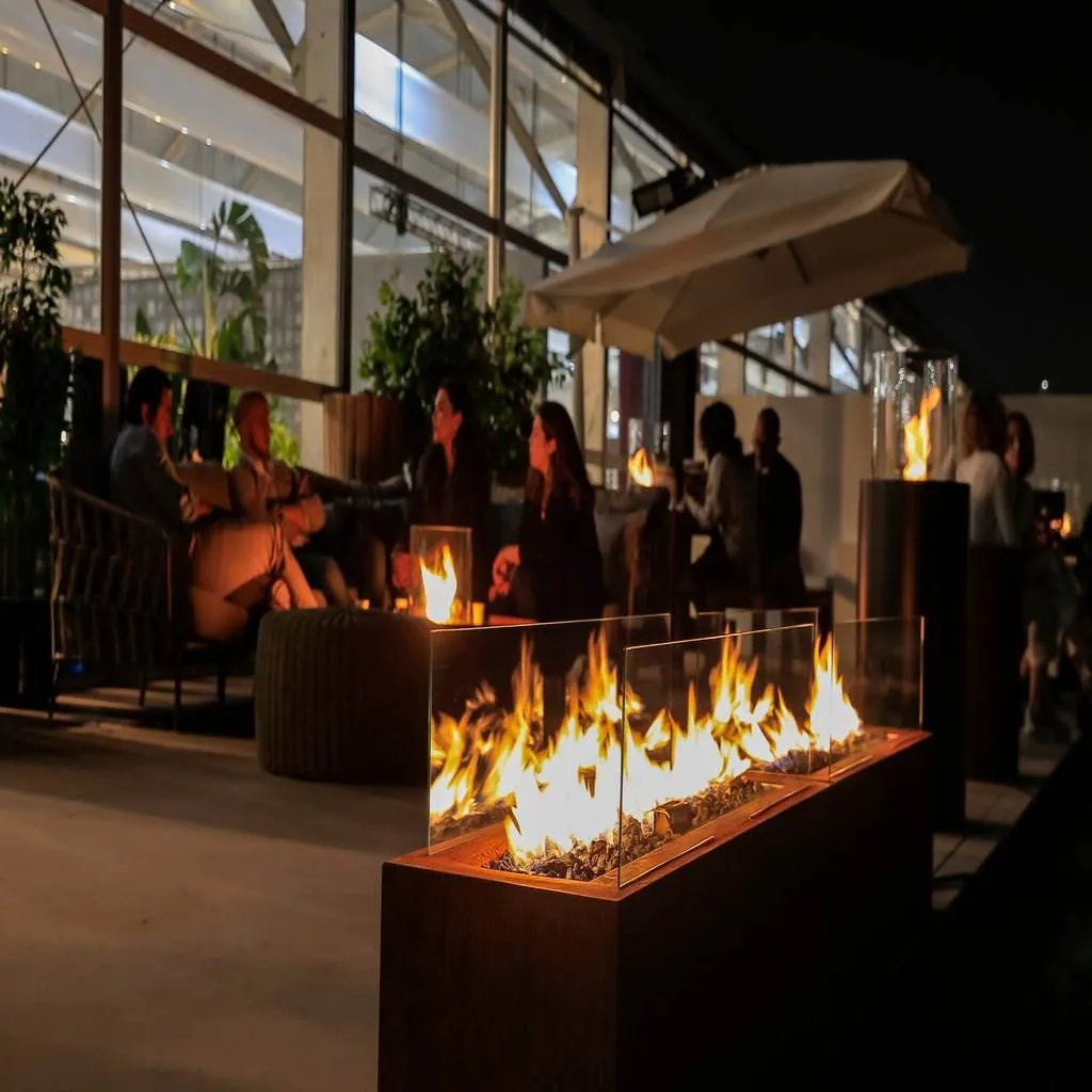 Planika Galio Corten Outdoor Gas Fire Pit Automatic