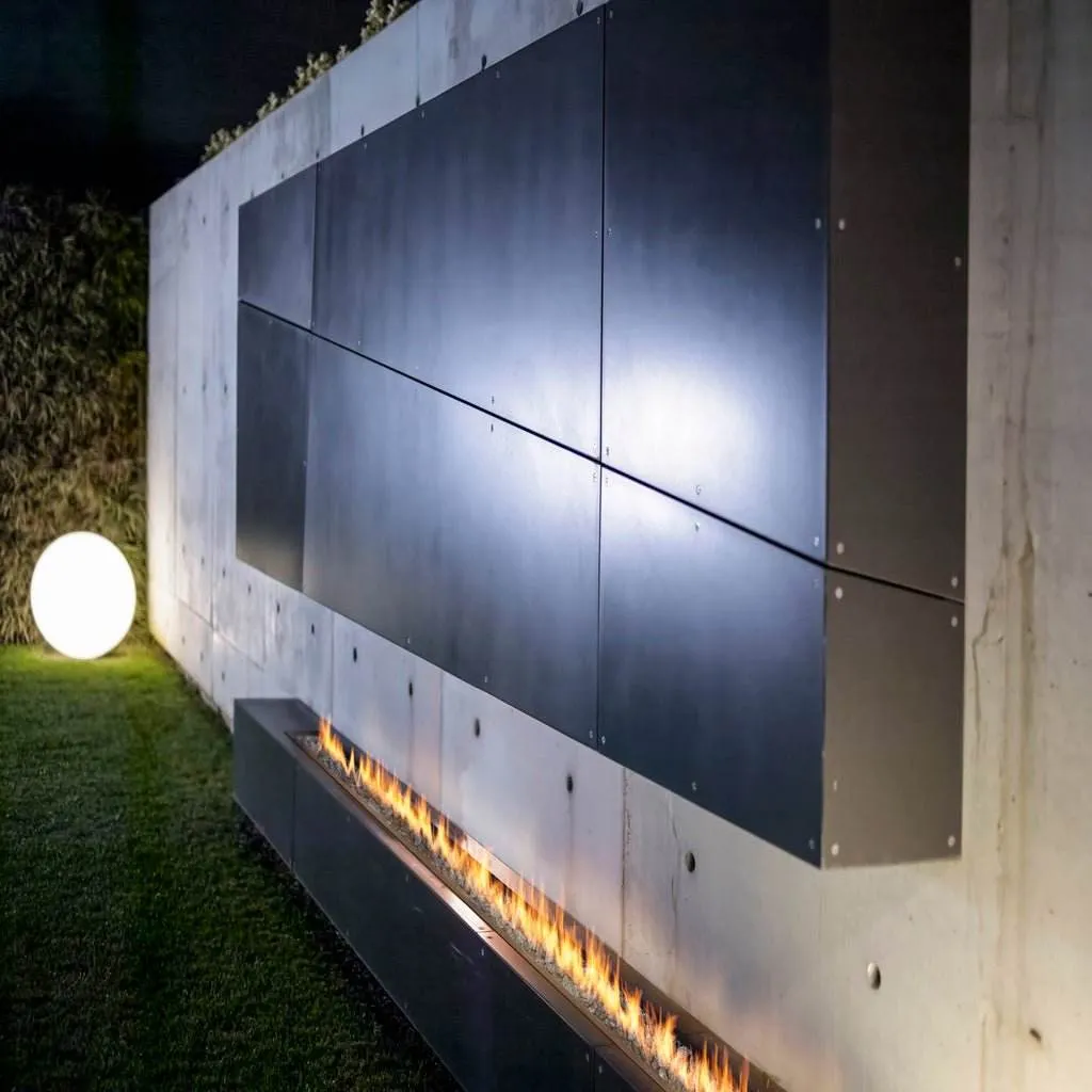 Planika Galio Corten Outdoor Gas Fire Pit Automatic