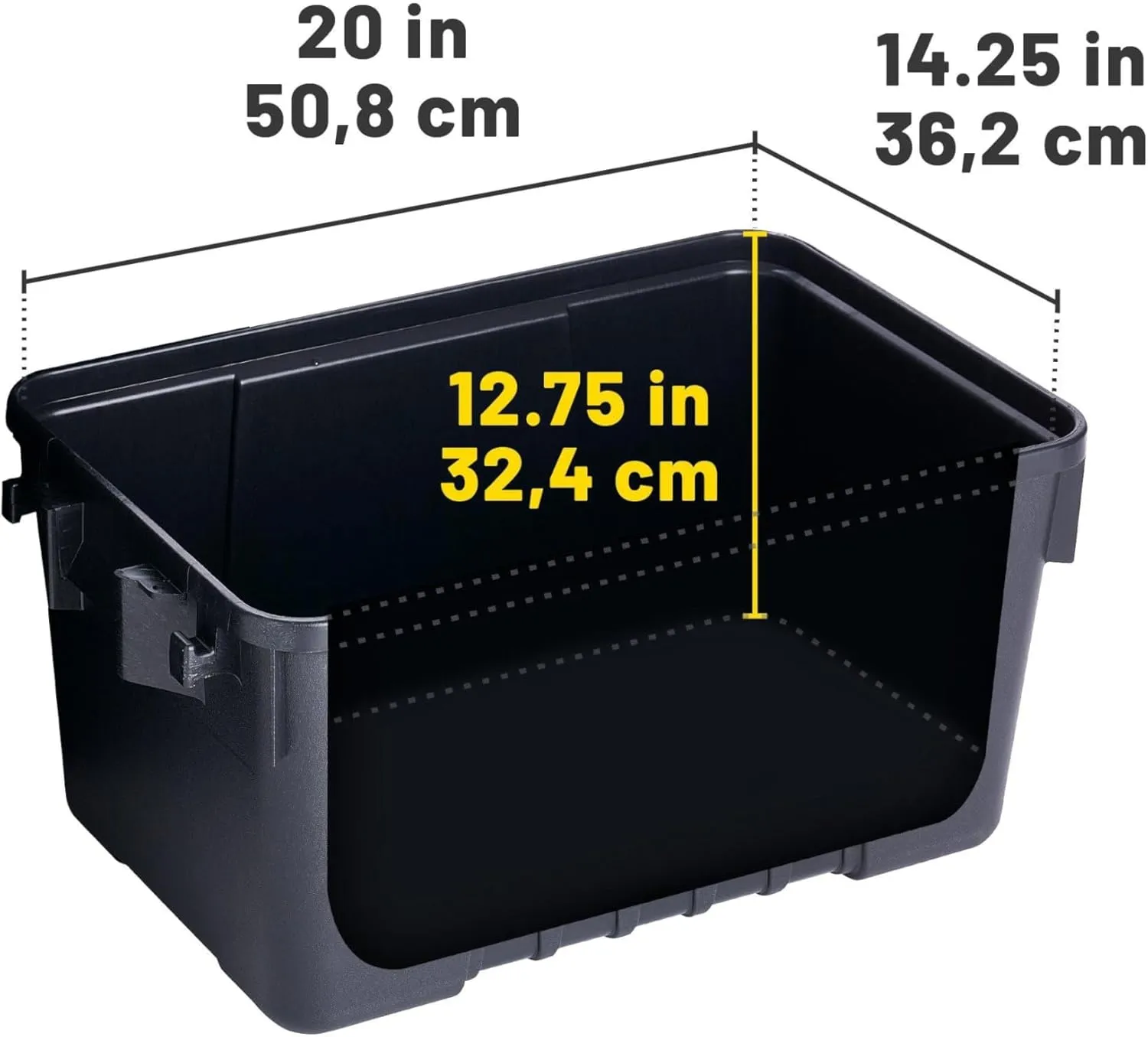 Plano Sportsman Trunk, Black, Small, Lockable Storage Box, Airline Approved Sportsman Trunk, Hunting Gear and Ammunition Bin, Heavy-Duty Containers for Camping, 56-Quart