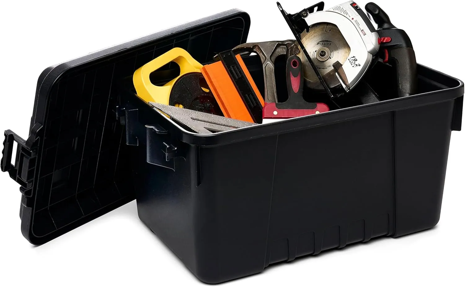 Plano Sportsman Trunk, Black, Small, Lockable Storage Box, Airline Approved Sportsman Trunk, Hunting Gear and Ammunition Bin, Heavy-Duty Containers for Camping, 56-Quart