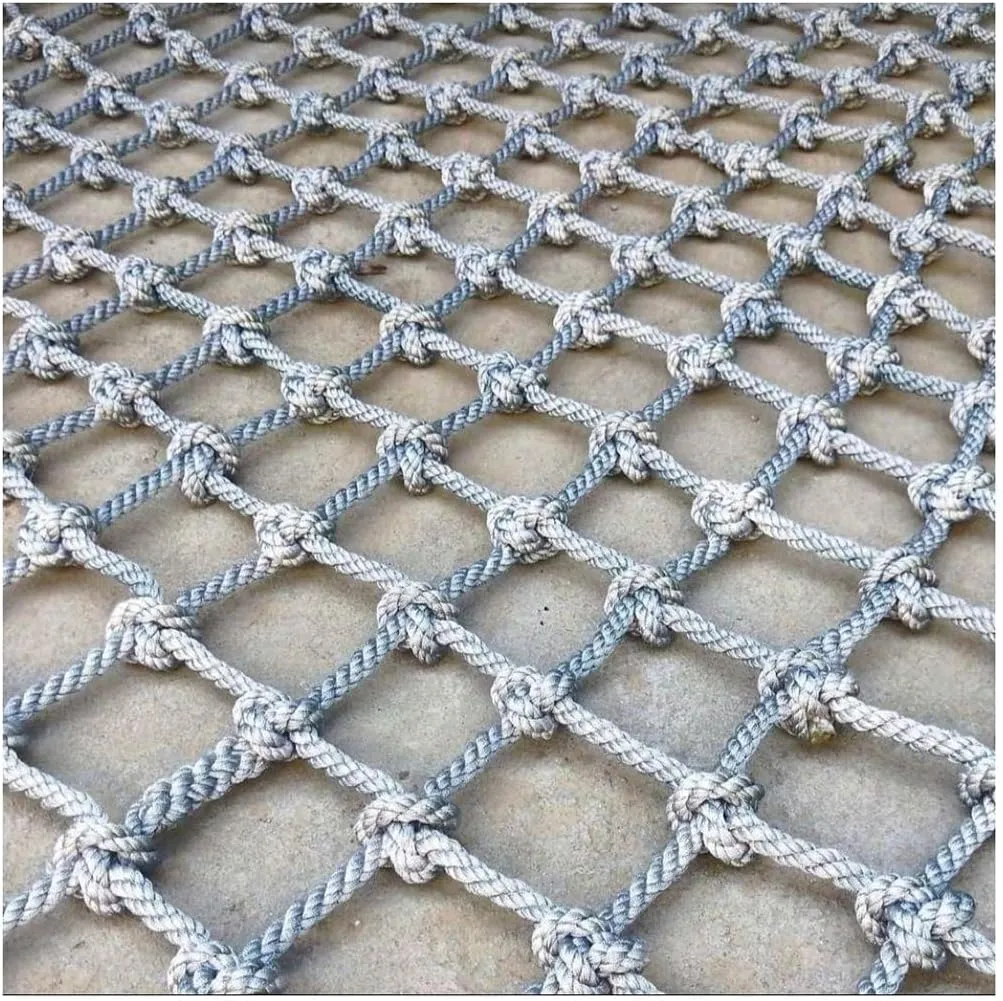 Playground Net Climbing Net Dia 6mm, Safety Nets Cargo Rope Heavy Duty Netting Treehouse Protection, Rope Ladder Swing Nylon Rope(6mm*6cm,3X3m/9.8X9.8ft)