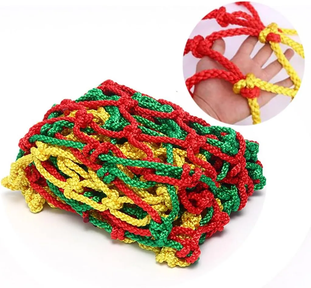 Playground Net Climbing Net, Safety Nets Cargo Rope Heavy Duty Netting Treehouse Protection, Rope Ladder Swing Nylon Rope Balcony Banister Protection Fence Decor Mesh(12mm-10cm,1X10m/3.3X32.81ft)