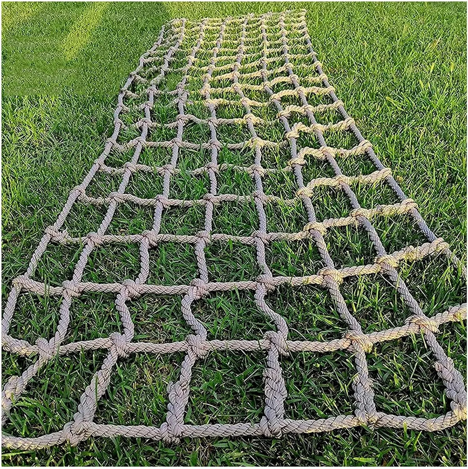 Playground Net for Kids Climbing,Climbing Cargo Net Rope,Indoor and Outdoor Safety Nets,for Obstacle Course Backyard Home Swing Training Equipment,3.3 * 6.6ft