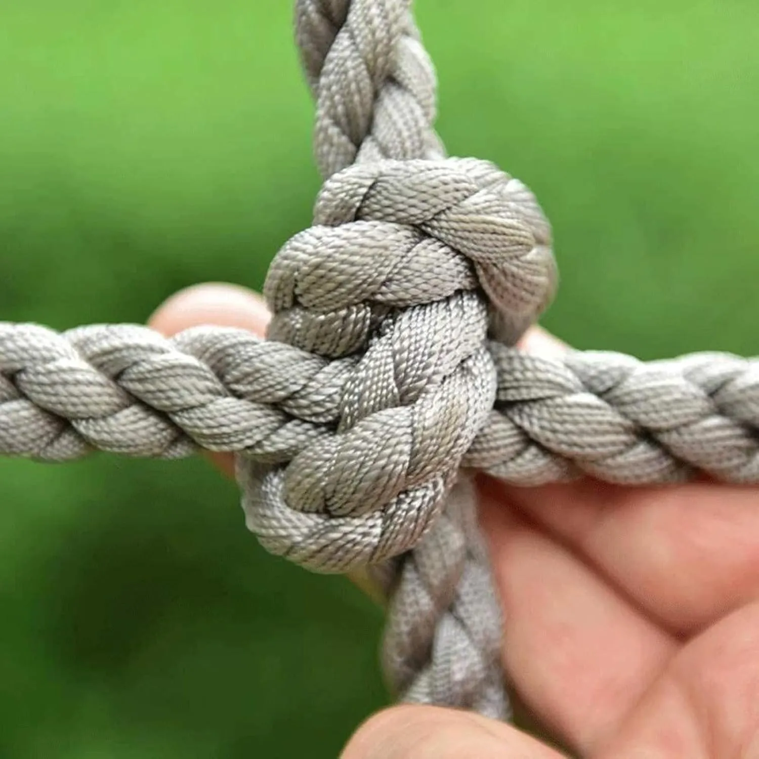 Polyester Rope Playground Climbing Net, Safety Protection Net, Heavy Duty Climbing Net Climbing Cargo Rope Net for Outdoor, Rope Ladder, Swingset, Treehouse(Size:3.3FTx9.8FT)