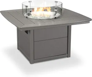 POLYWOOD® 42" Nautical Fire Pit Table (Slate Grey)