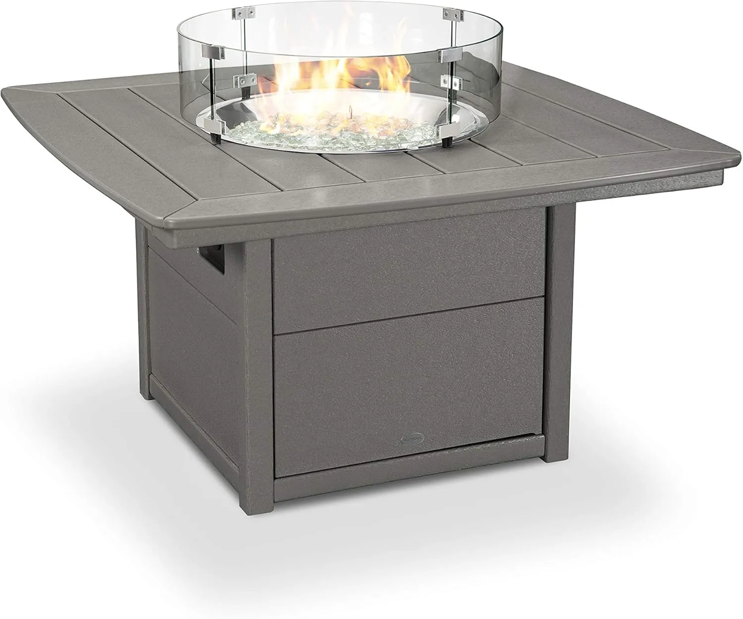 POLYWOOD® 42" Nautical Fire Pit Table (Slate Grey)