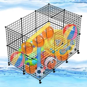 Pool Float Toy Storage Organizer, Various Combinations Pool Storage Holder Bin with Wheels for Beach Balls,Floats,Inflatable Noodles,Swim Toys