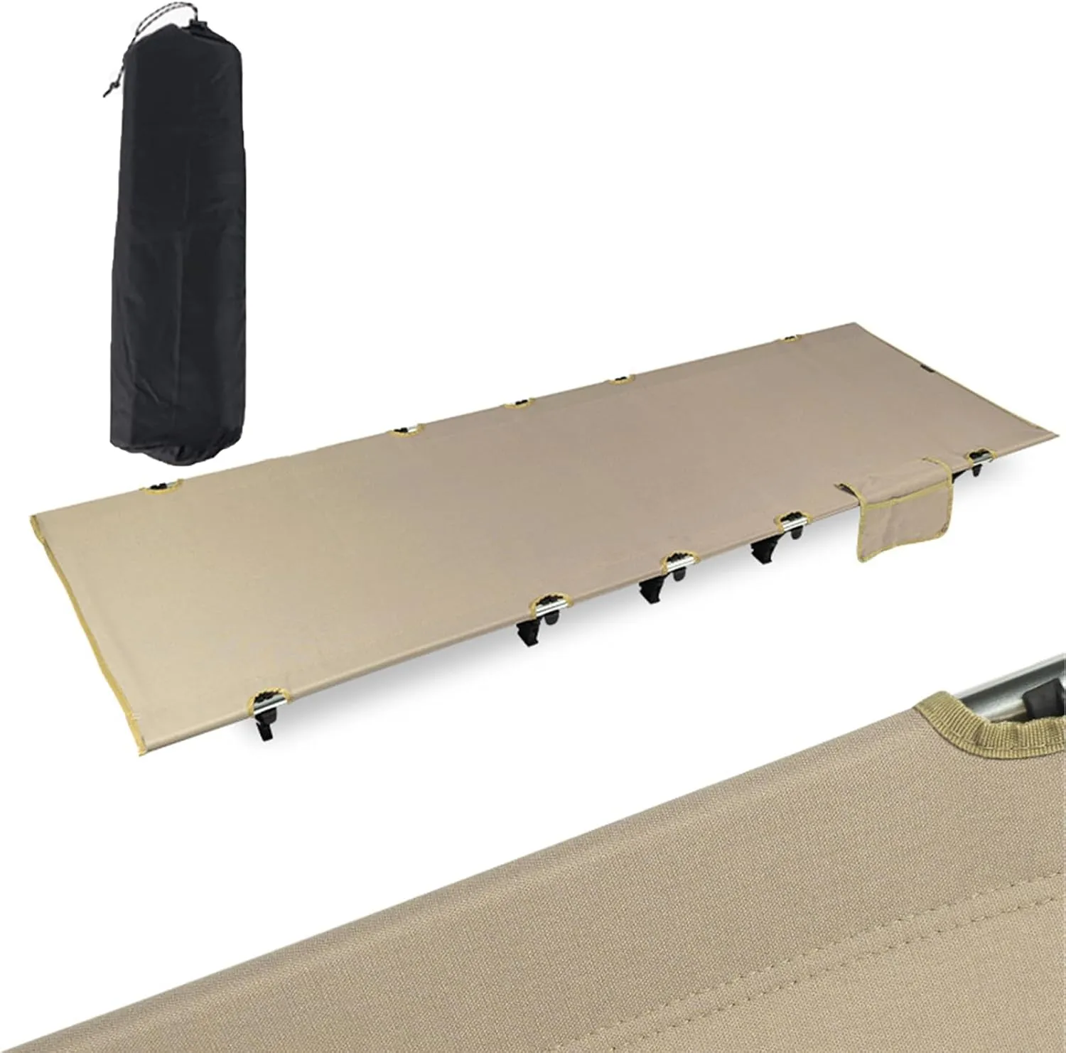 Portable Camping Fishing Hiking Bed Outdoor Beach Travel Sleep Fishing Cot Folding Bed for Outdoor Travel Backpacking