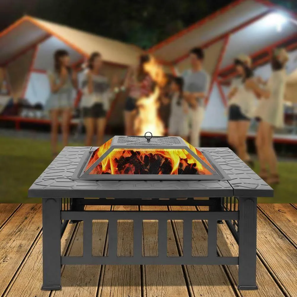 Portable Fire Pit Table - Compact Outdoor Patio Heater