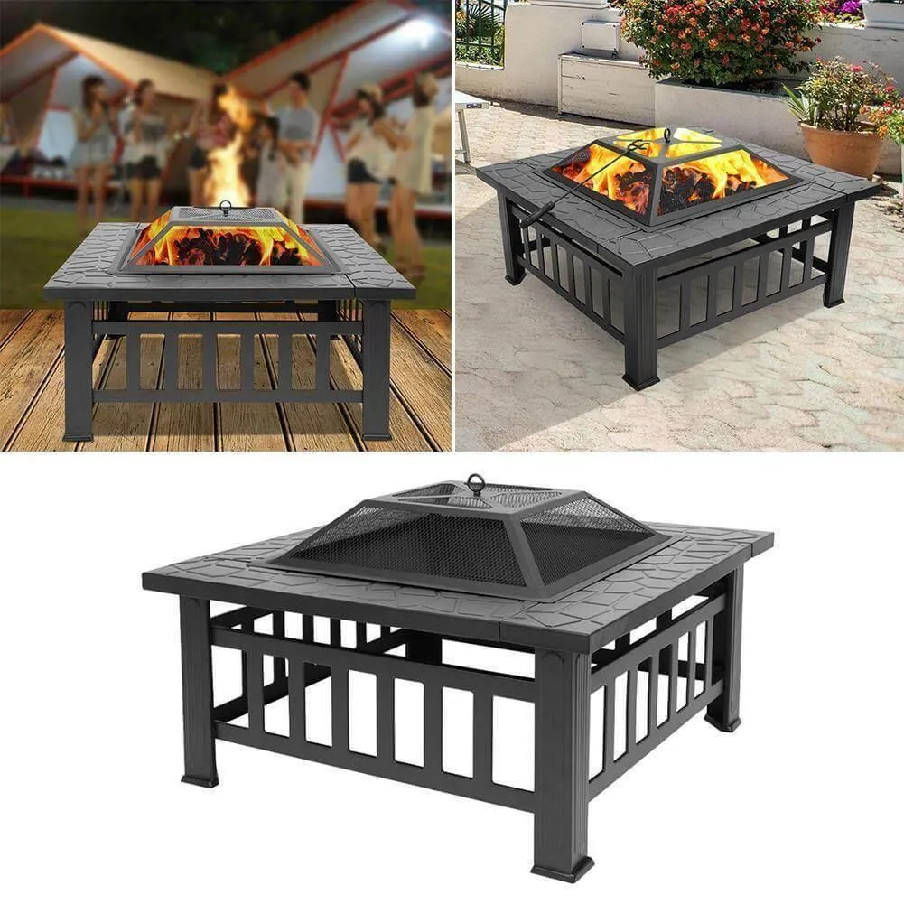 Portable Fire Pit Table - Compact Outdoor Patio Heater