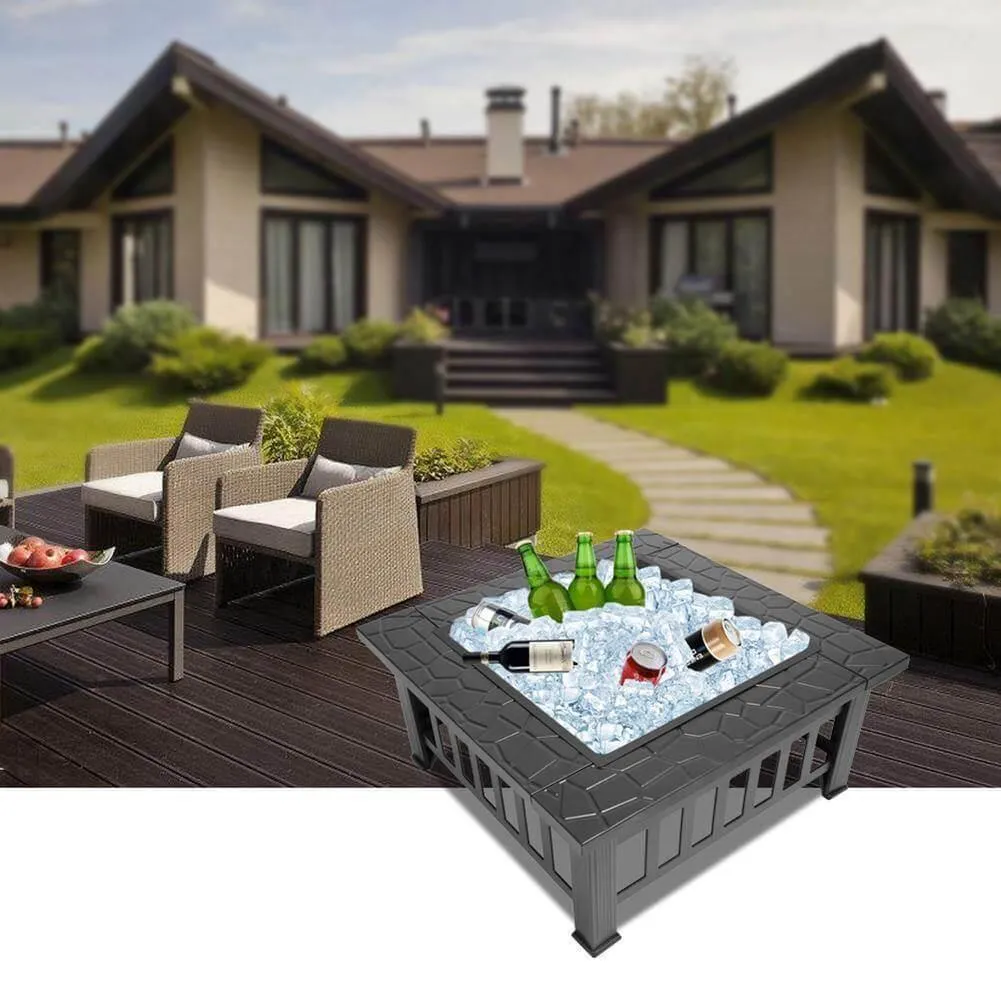 Portable Fire Pit Table - Compact Outdoor Patio Heater