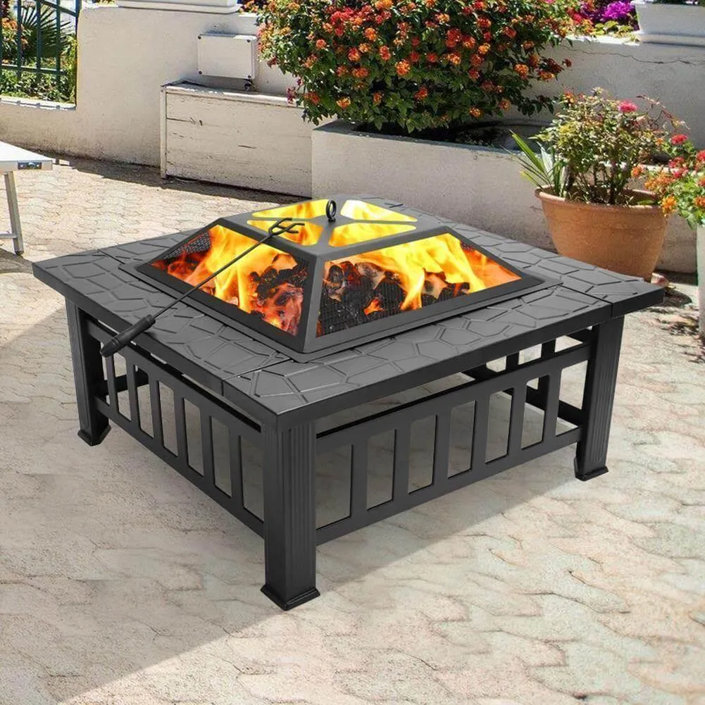 Portable Fire Pit Table - Compact Outdoor Patio Heater