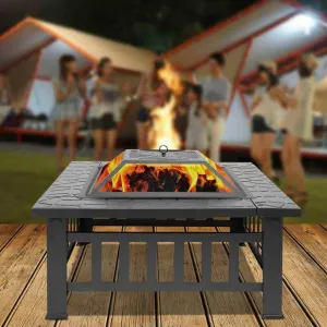 Portable Fire Pit Table - Compact Outdoor Patio Heater