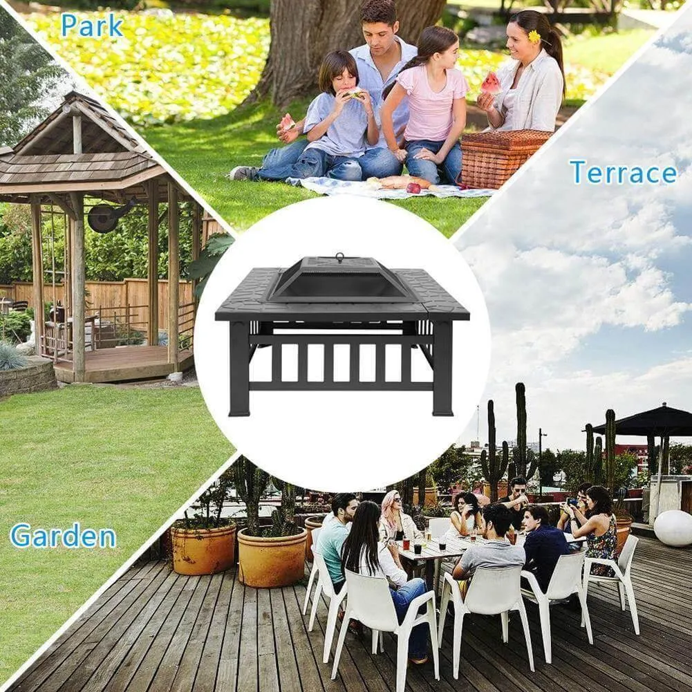 Portable Fire Pit Table - Compact Outdoor Patio Heater