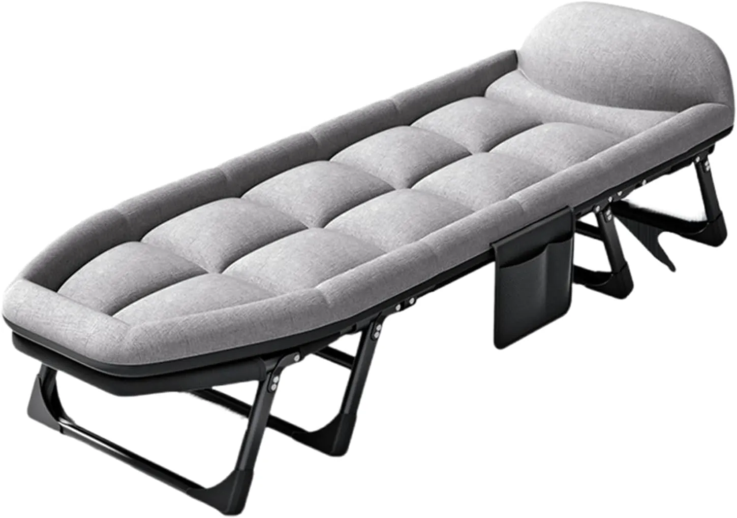 Portable Folding Camping Cot,Tent Folding Cot, Heavy Duty Outdoor Bed,with Cushion and Pillow,for Sleeping and Outdoor Recreation,180x60cm