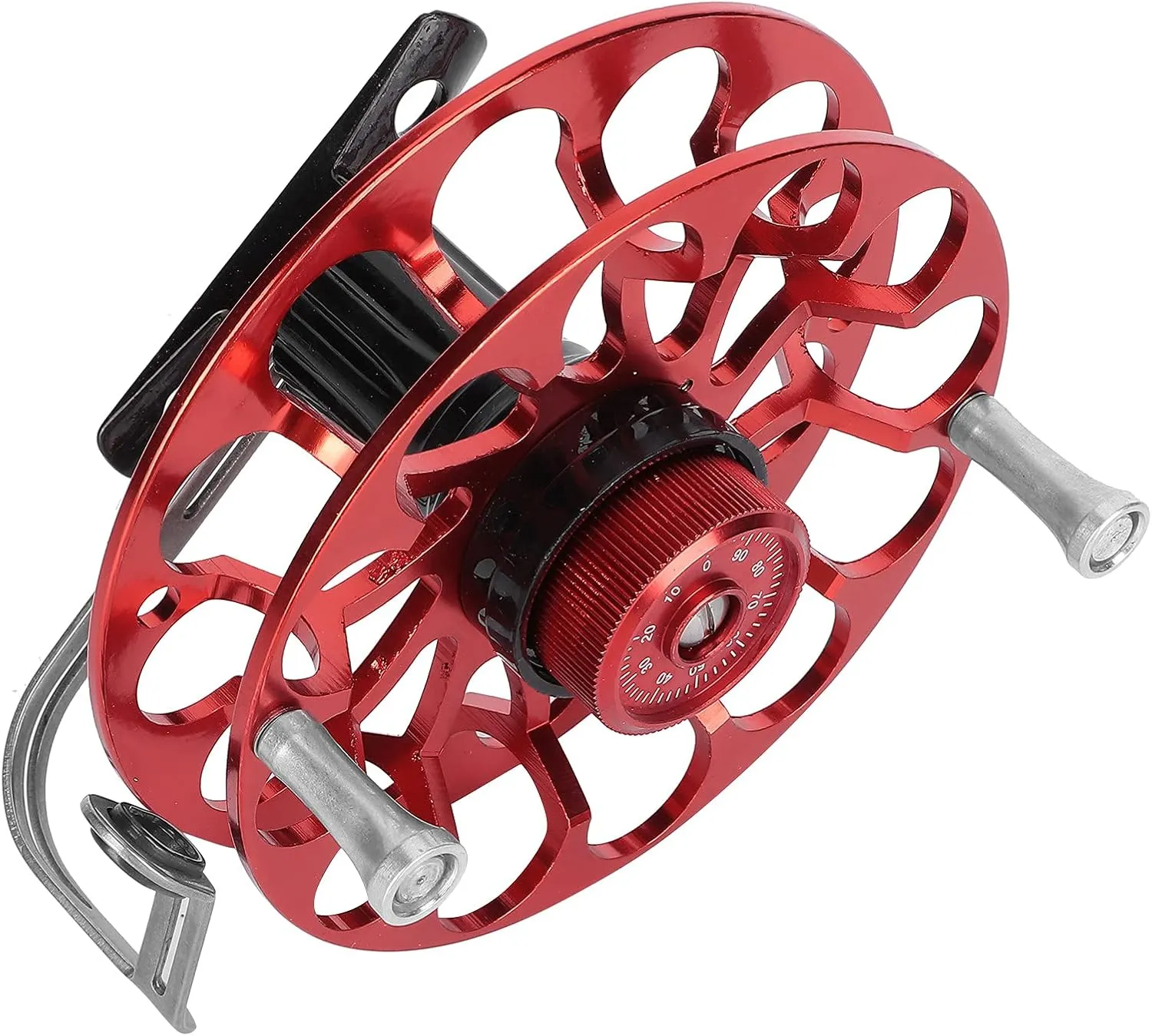 Portable Multifunction All Metal Fishing Reel Wind Fire Wheel, Anti Tie Lines Grooved Design, High Strength Sturdy Body, Lightweight for Easy Carrying