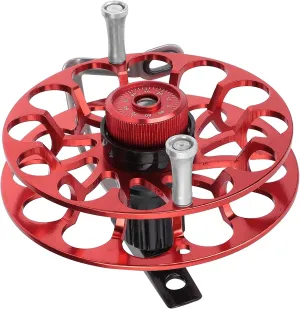 Portable Multifunction All Metal Fishing Reel Wind Fire Wheel, Anti Tie Lines Grooved Design, High Strength Sturdy Body, Lightweight for Easy Carrying