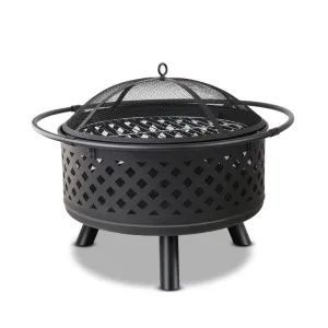 Portable Outdoor Fire Pit and BBQ - 76cm Diameter