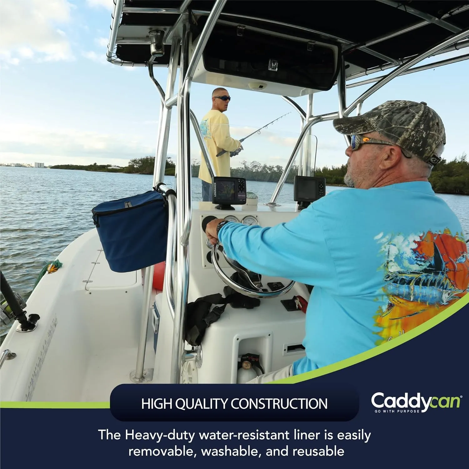 Portable Trash Can for Boating | Tough and Durable Storage Bag for Use with Kayaking, Camping, Hiking, Beach, Fishing | Collapsible, Multi-Purpose