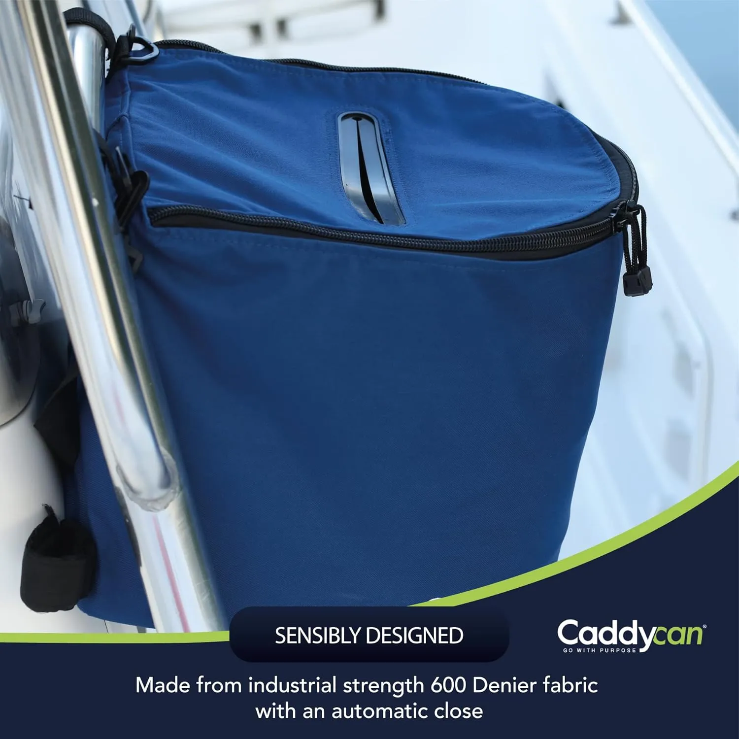 Portable Trash Can for Boating | Tough and Durable Storage Bag for Use with Kayaking, Camping, Hiking, Beach, Fishing | Collapsible, Multi-Purpose