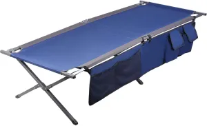 PORTAL Camping Cot, Sleeping Cots for Adults Portable Folding Cot Heavy Duty Tent Cots for Camping, Camping Bed, Supports 300LBS, Dark Blue
