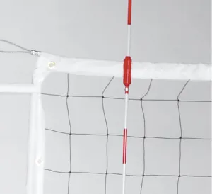 Power Volleyball Net, Steel Cable & Wood Dowels