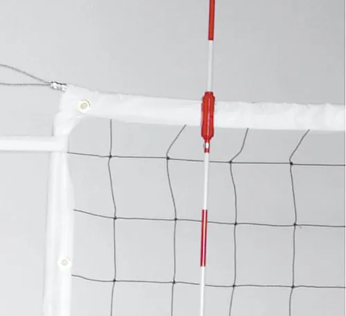 Power Volleyball Net, Steel Cable & Wood Dowels