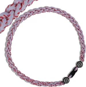 Premium Baseball Necklaces w/Fashion Three Color Rope Braided Tornado, A Sporty Gift Idea, Great Gift Giving for Sports Fans, Baseball Players, Parties, Gameday, Birthday