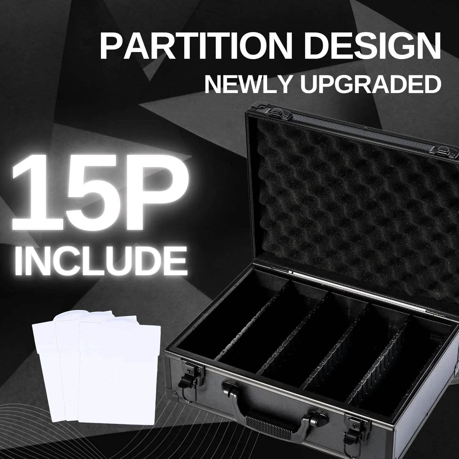 Premium Trading Card Storage Box Holds 3750 Cards with Adjustable Dividers and Durable Acid-Free Plastic, Ideal for MTG, TCG, Sports Cards
